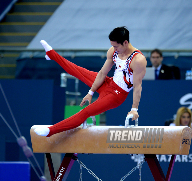 Bakıda idman gimnastikası üzrə Dünya Kubokunda ilk qaliblərin mükafatlandırma mərasimi keçirilib. Azərbaycan, 21 fevral, 2016